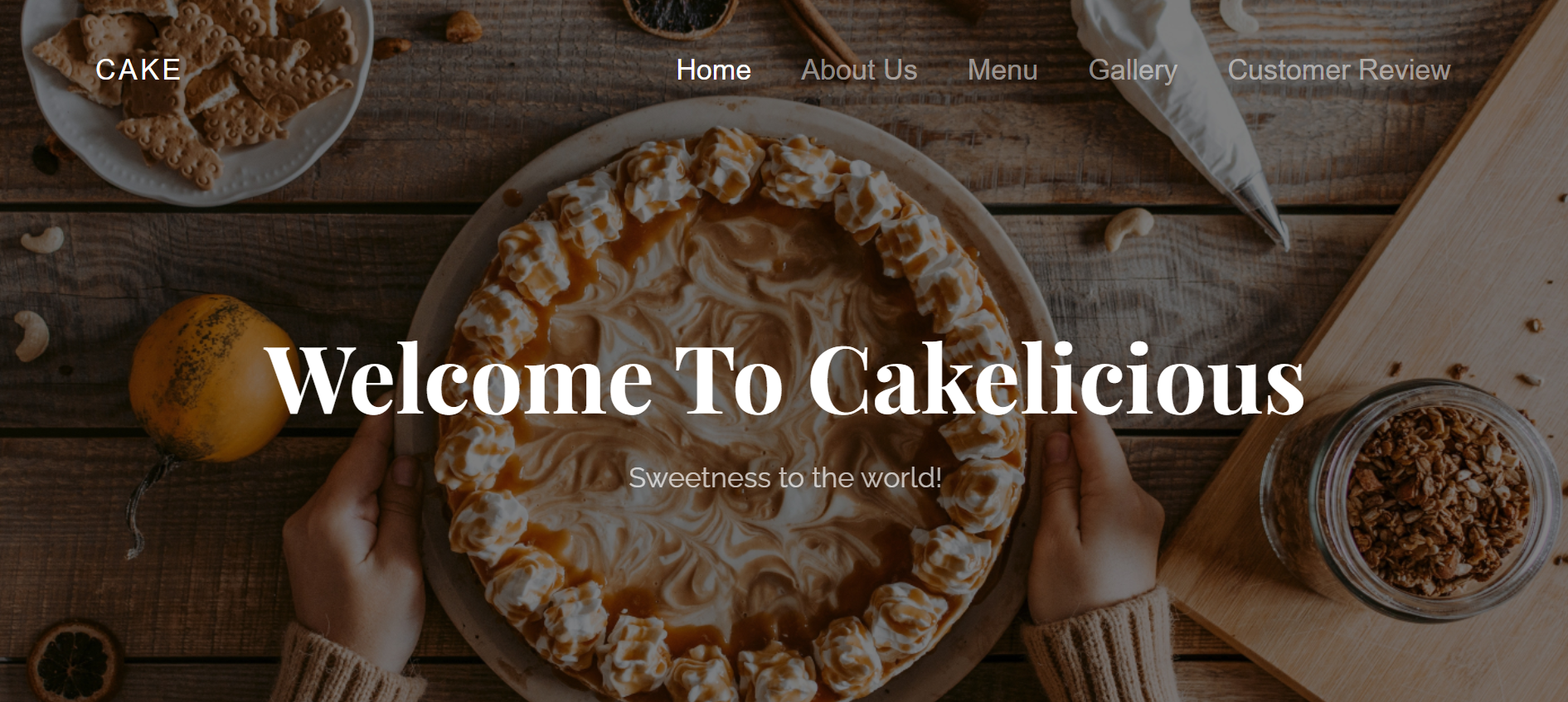 CakeShopWebsite Şablon