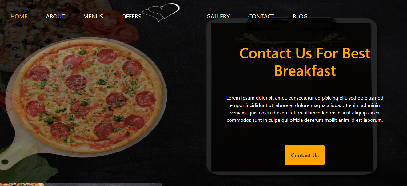 PizzaCorner NewInterface Şablon